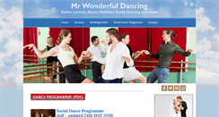 Desktop Screenshot of mrwonderfuldancing.com
